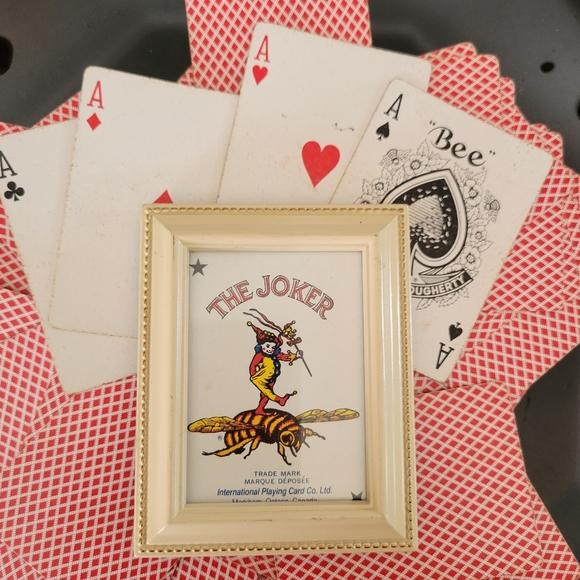 Vintage (?) Playing Cards & Framed Joker Card ~ MCM(?) ~Retro~ Fun! FINAL PRICE! - Picture 9 of 13